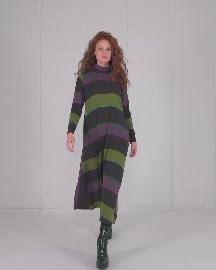 Urban Wine Bar Popover Maxi Dress, Stripes