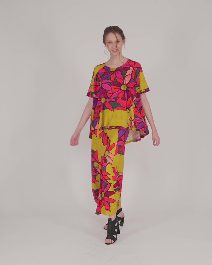 Wildflower Punto Pants, Bouquet