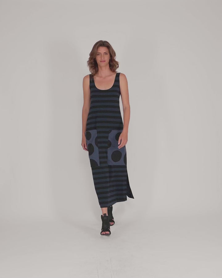 Urban Maxi Tank Dress, Navy