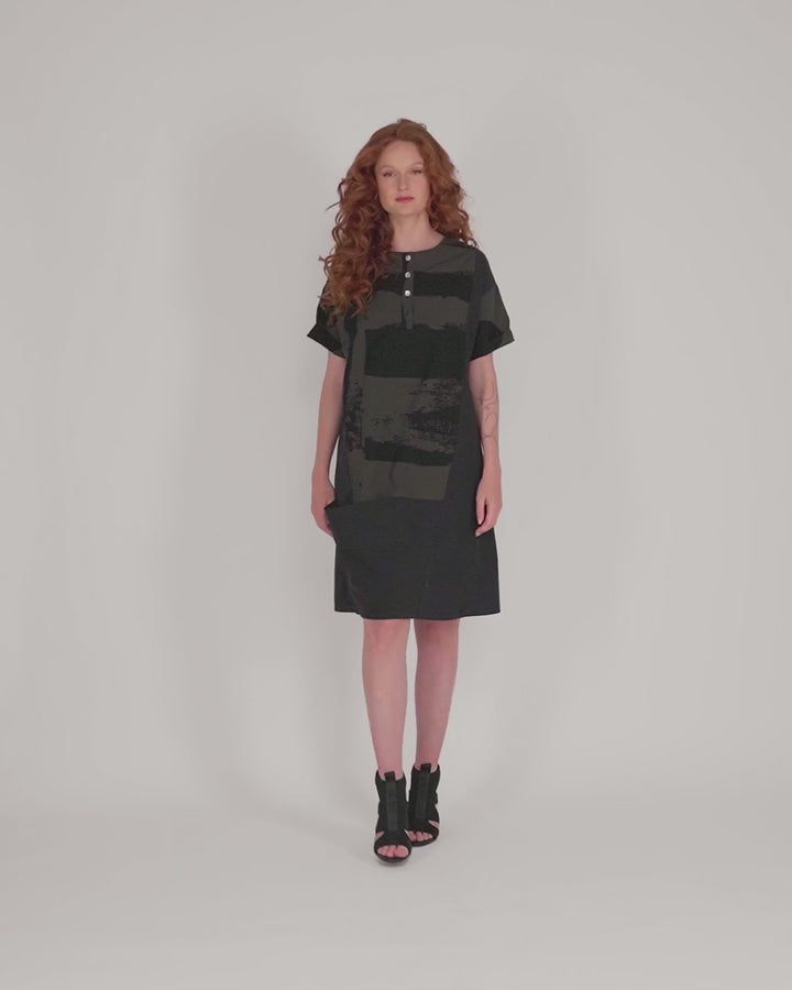 Urban Sapporo Shift Dress, Khaki