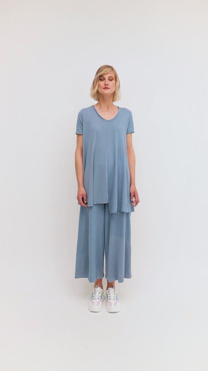 Ozai N Ku Cropped Wide Leg Pants, Azure