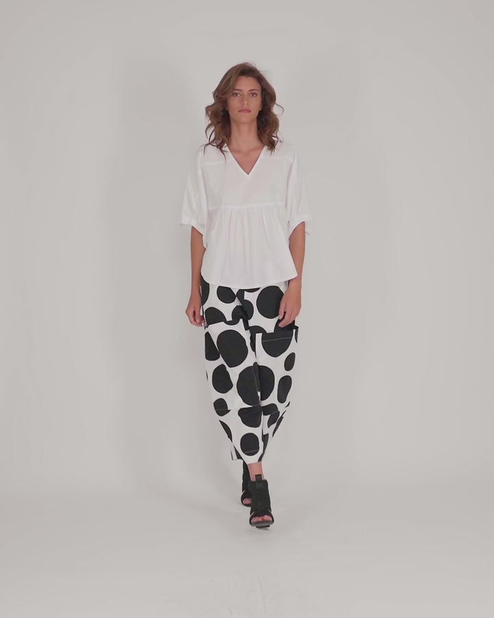 Urban Sophisticate Butterfly Blouse, White