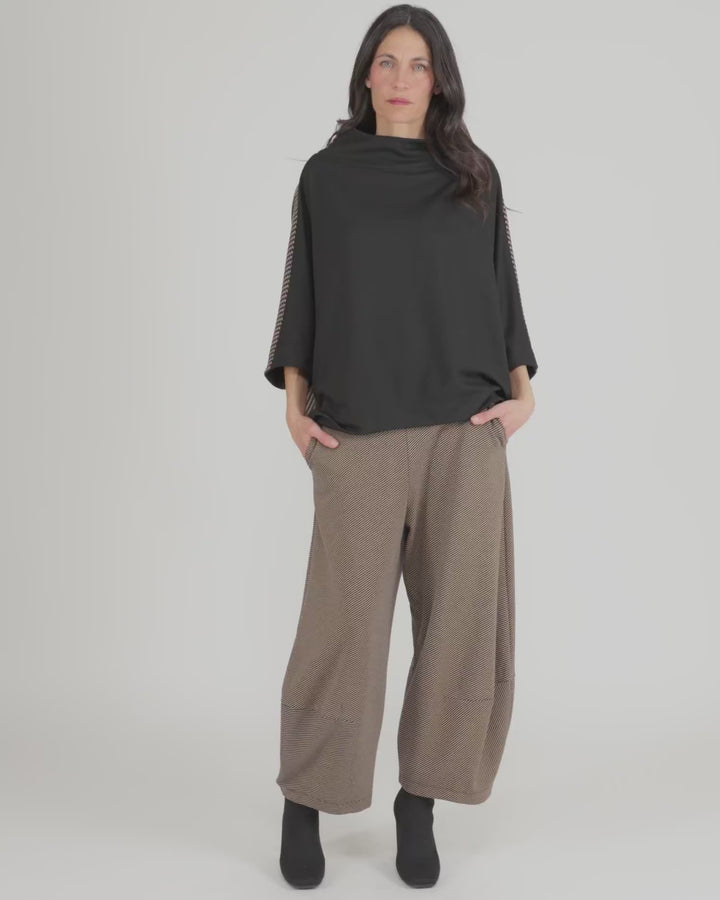 Uptown Lantern Pants, Chocolate