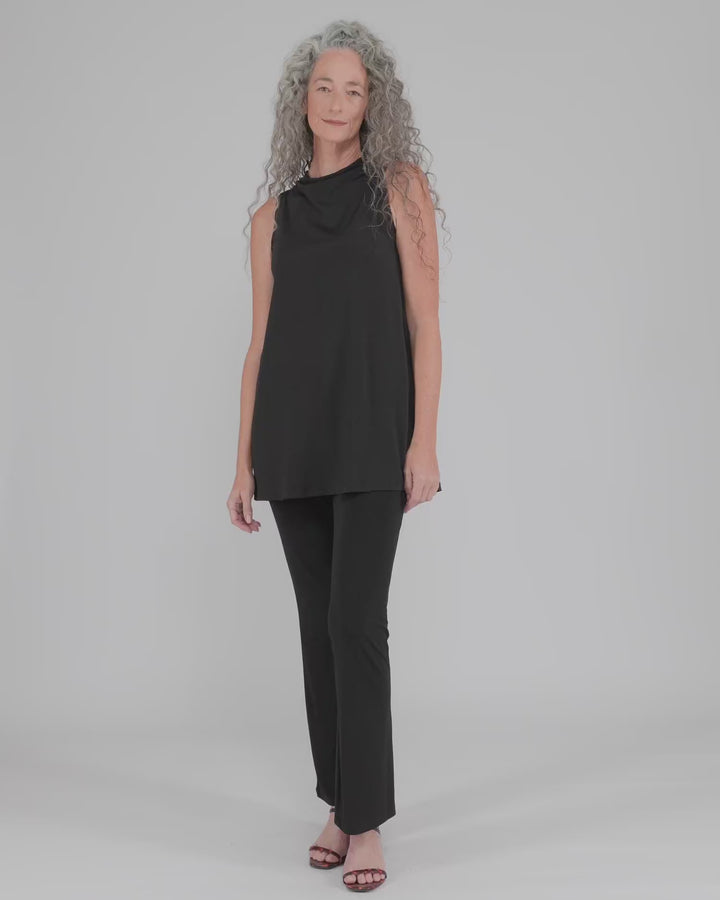 Essential Kick Flare Pants, Black