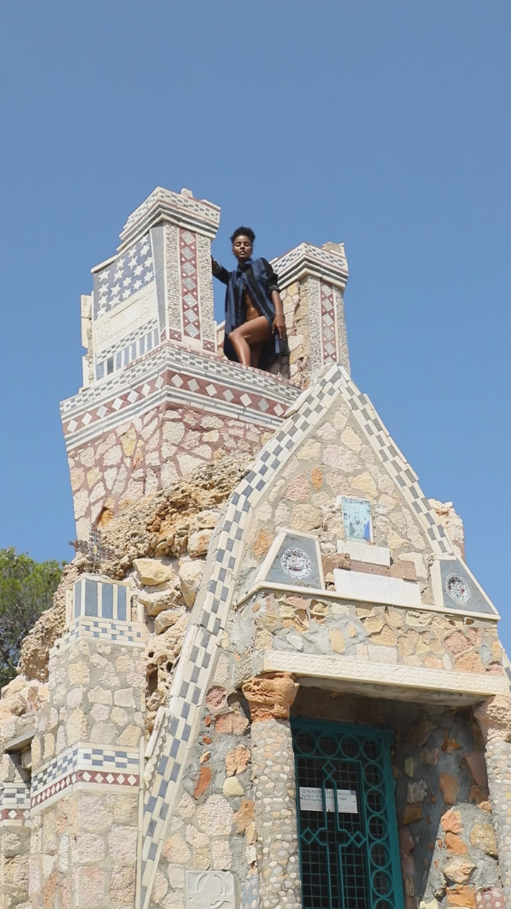 Ozai N Ku Patch Shirt Dress, Denim