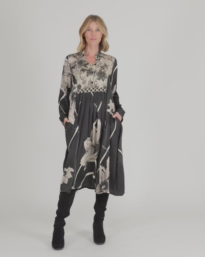 Filigree Babydoll Shirtdress, Mix
