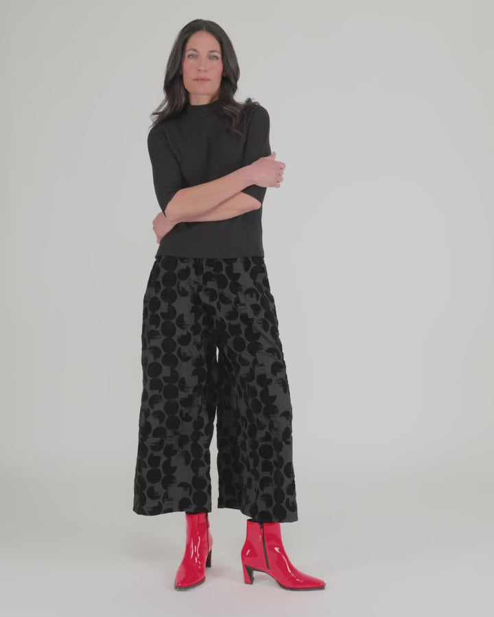 Hematite Wide Leg Pants, Crescent