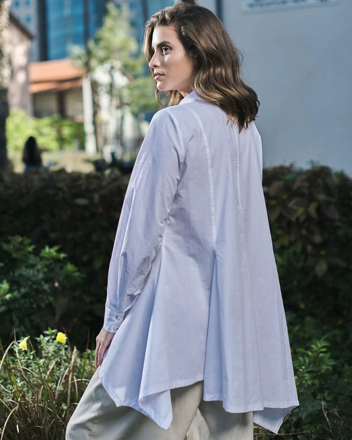 Urban Angle Tunic Top, White