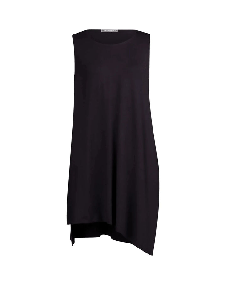 Essential Sleeveless Tunic Top, Black