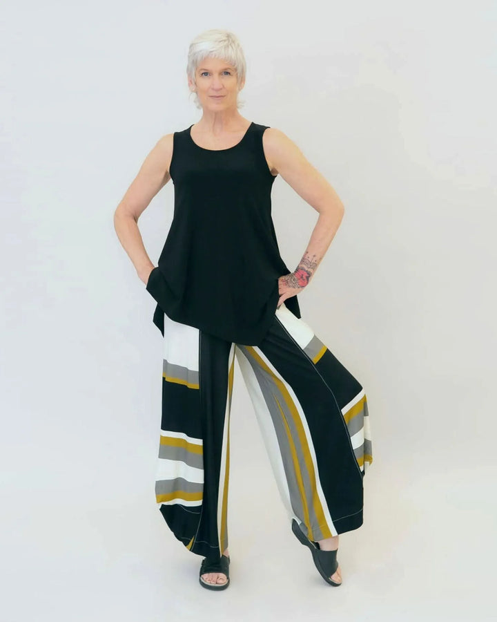 Essential Asymmetrical Tank Top, Black