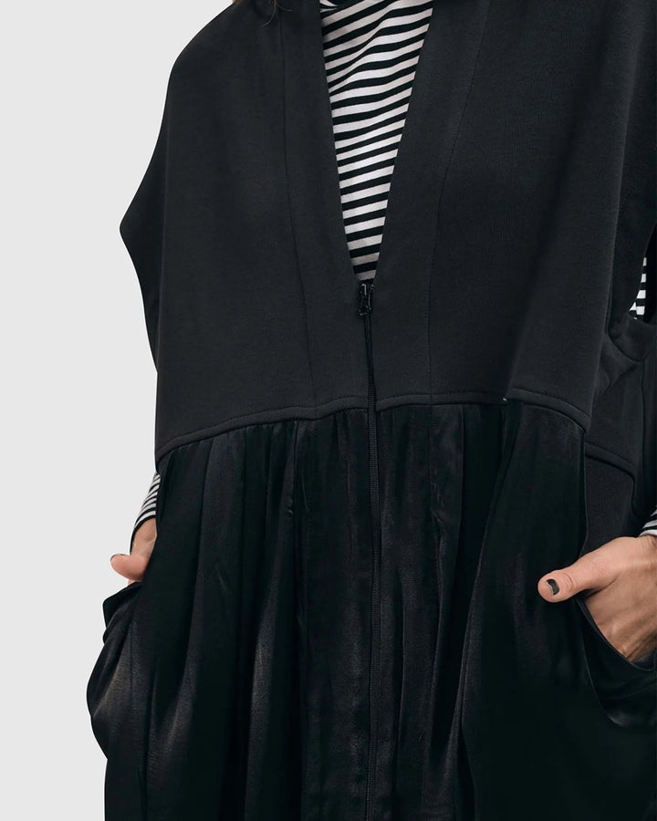 Urban Zip Vest Jacket, Black