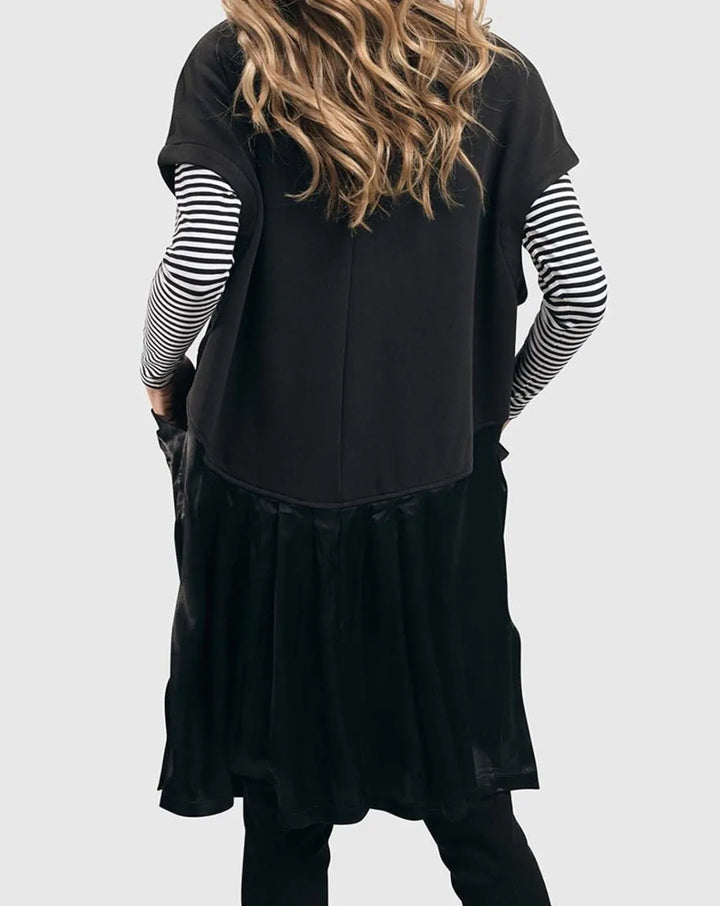 Urban Zip Vest Jacket, Black