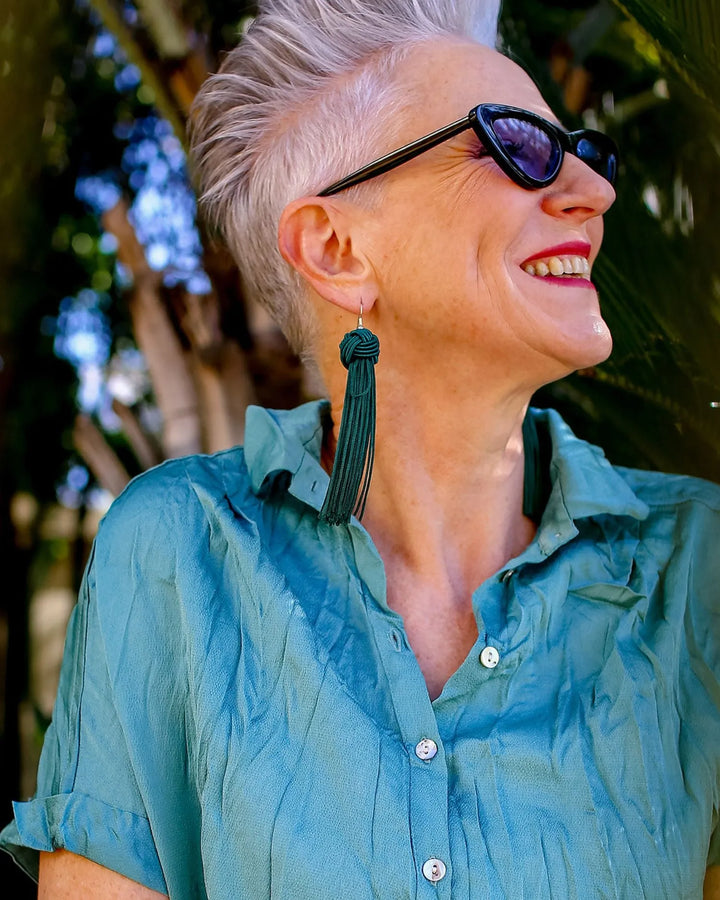 Crinkle Maxi Shirtdress, Teal