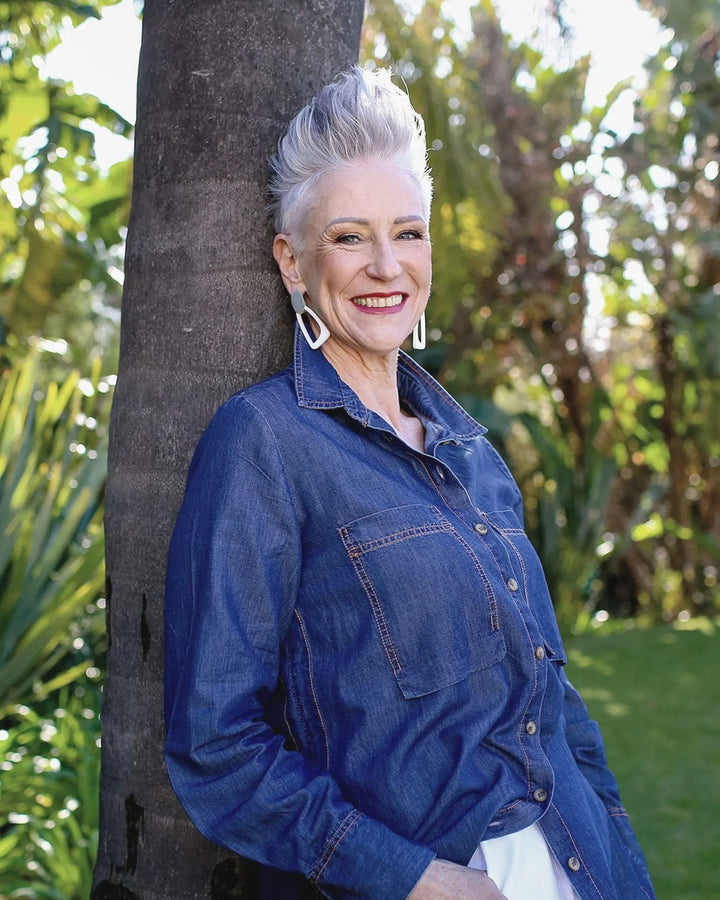 Rancho Chambray Tunic Shirt, Denim Blue
