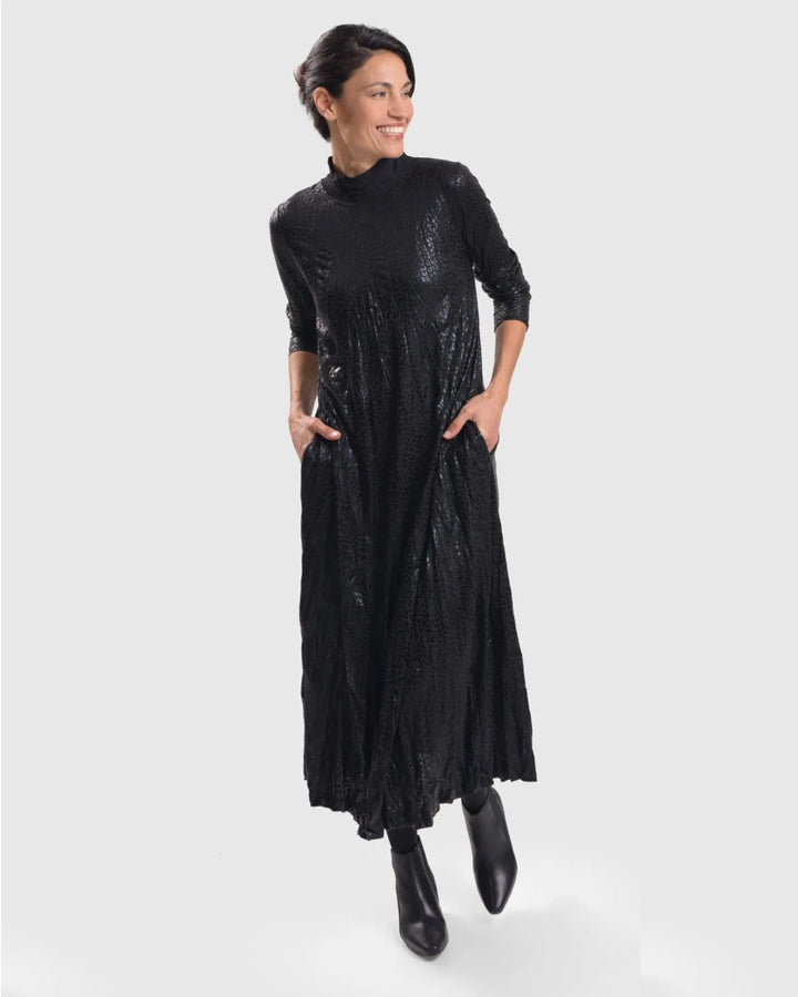 Glimmer Maxi Dress, Black