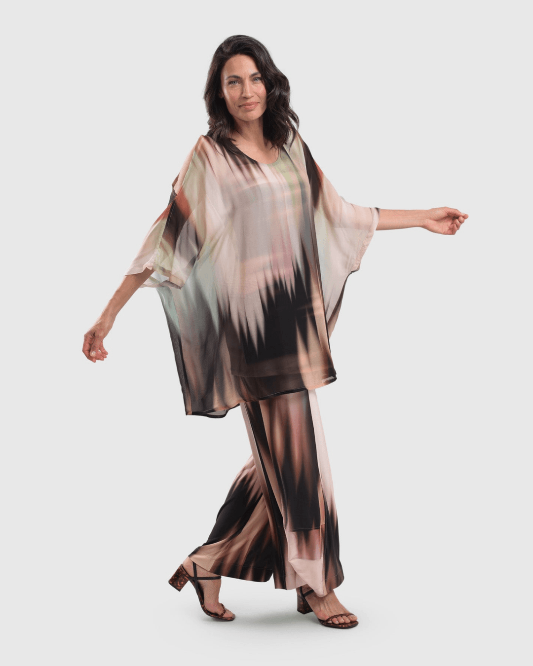 Cold Shoulder Tunic, Plume - Alembika Designer Women's Clothing