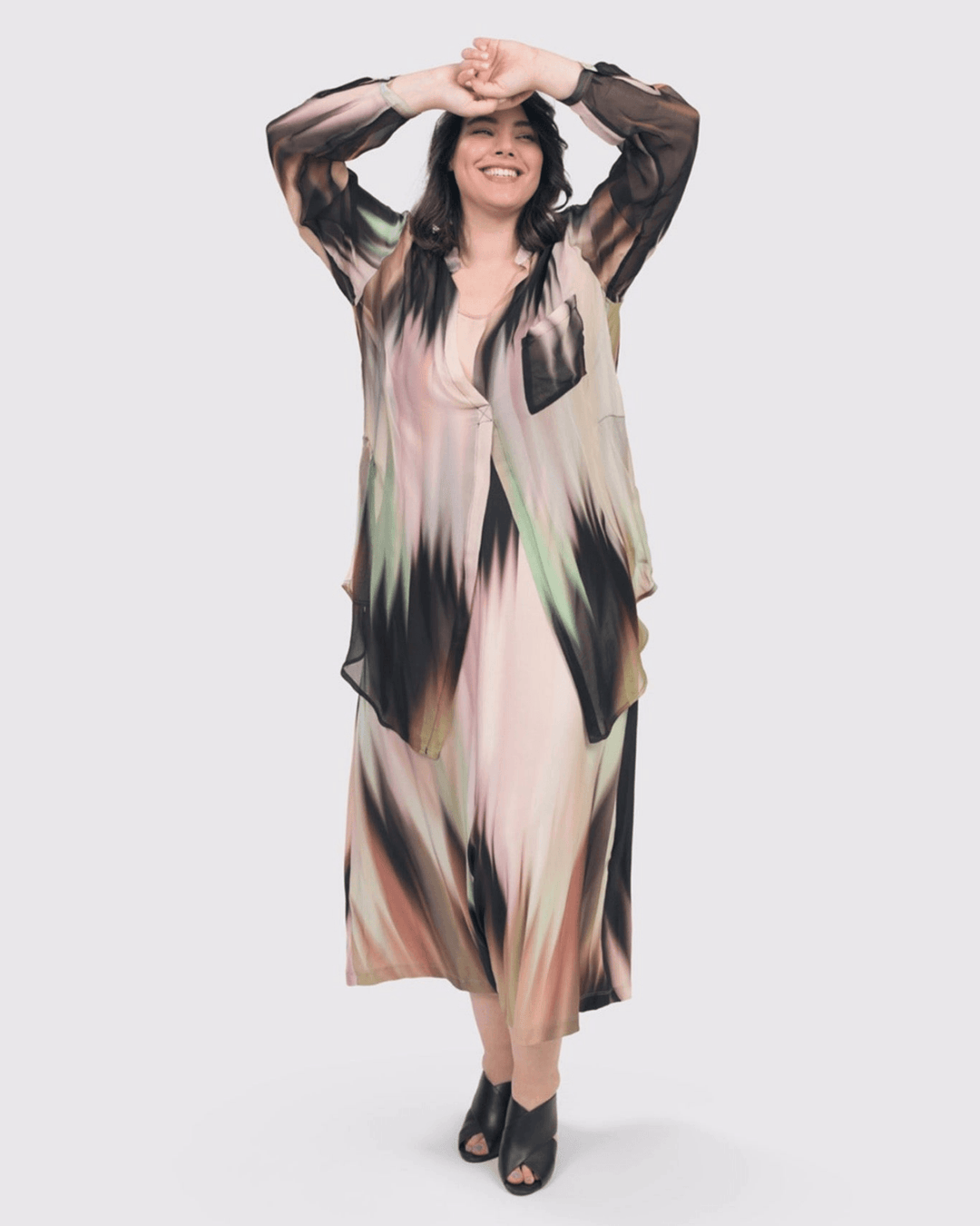 Breathe Tunic Blouse, Plume - Alembika Designer Women's Clothing