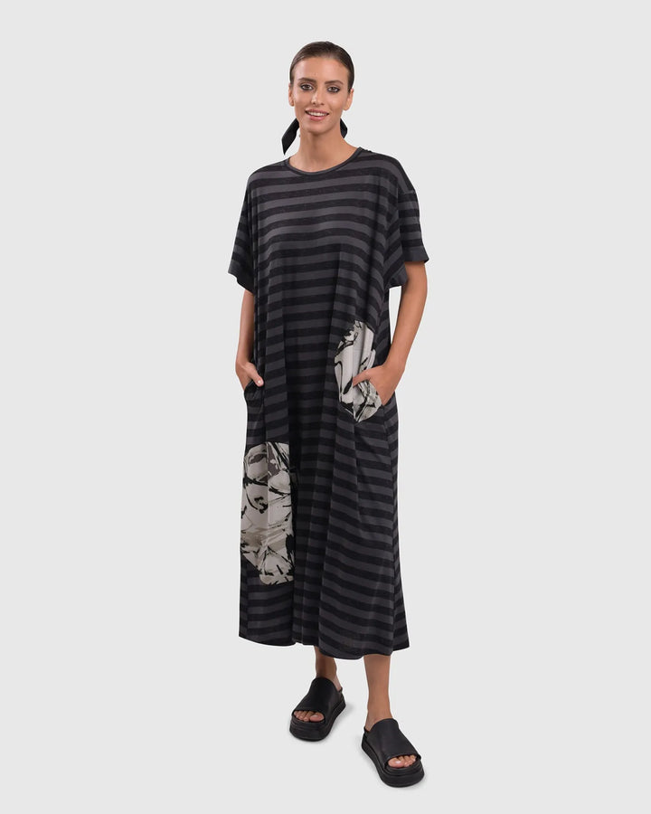 Urban Stripe Maxi Dress, Moon