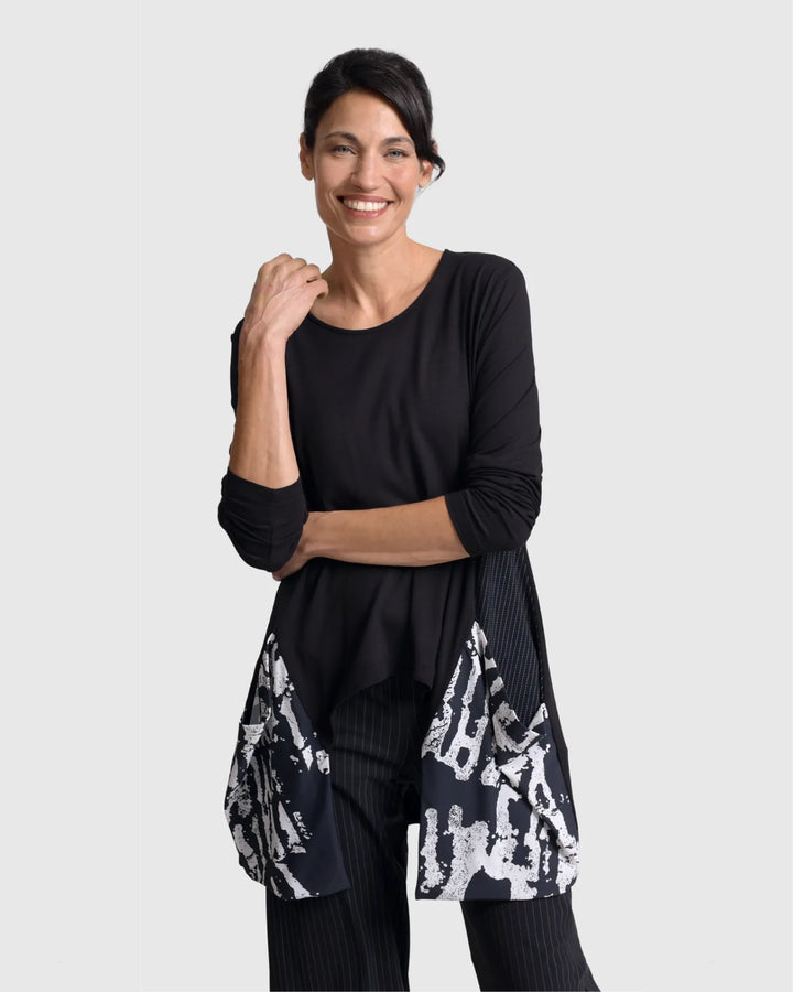 Tekbika Pocket Top, Black/white