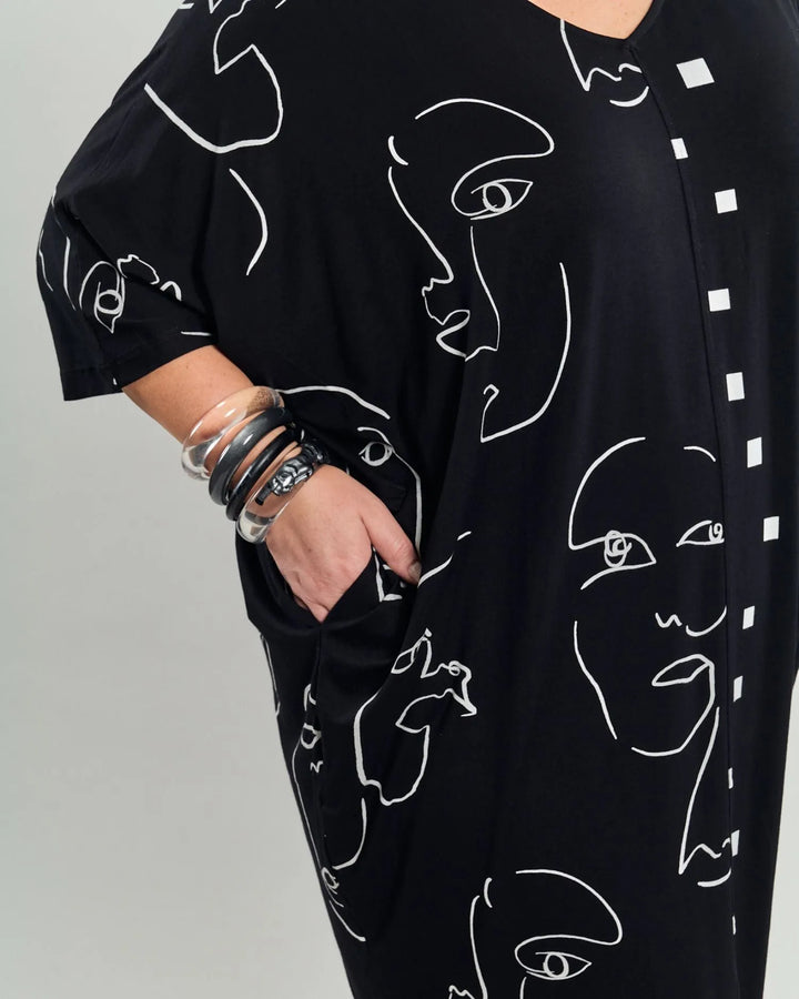 Jax Dolman Midi Dress, Mix