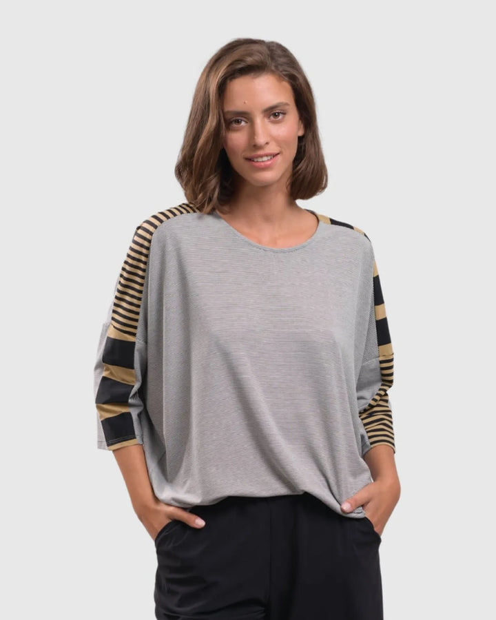 Tekbika Stripe Dolman Top, Dunes
