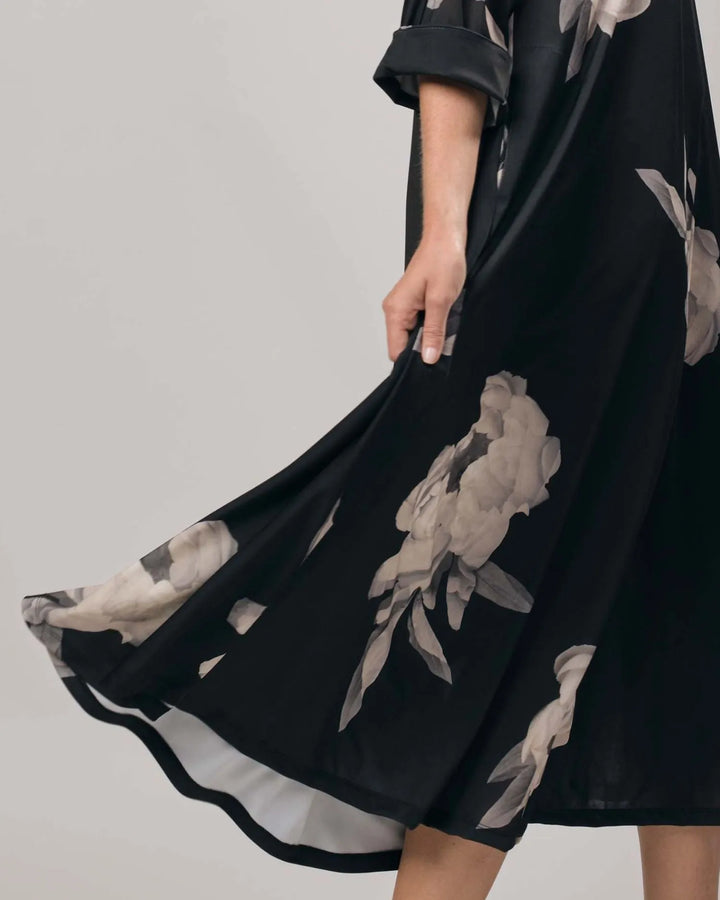 Winslow Trapeze Dress, Roses