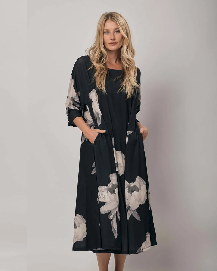 Winslow Trapeze Dress, Roses