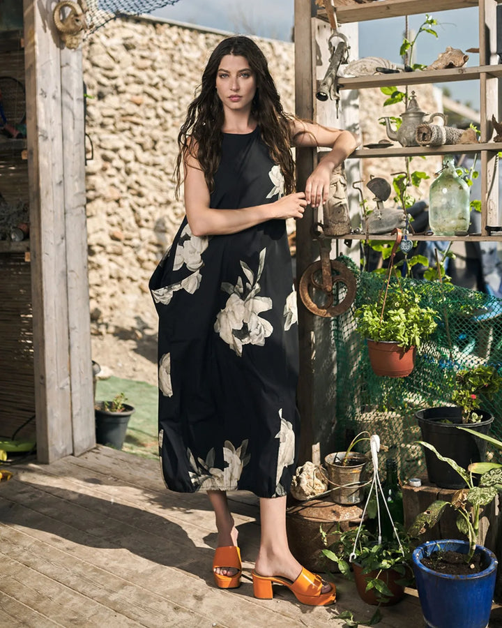 Carla Pocket Dress, Roses