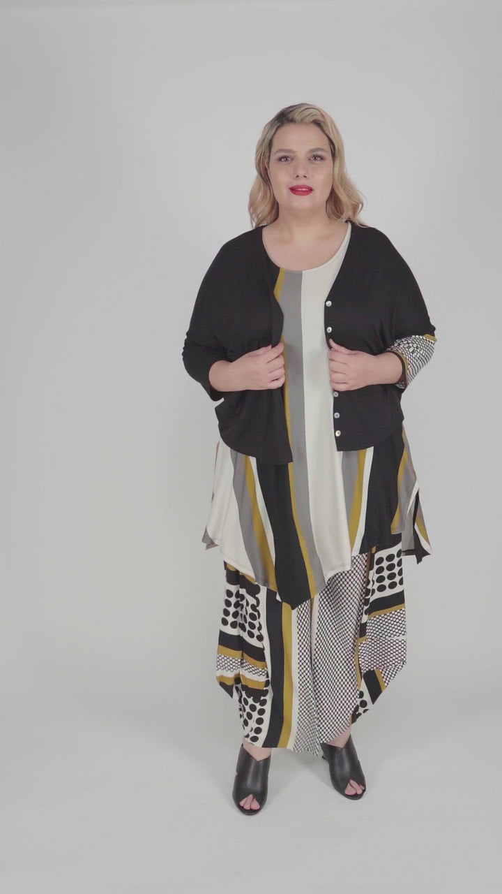Kenna Crop Cardigan, Circles