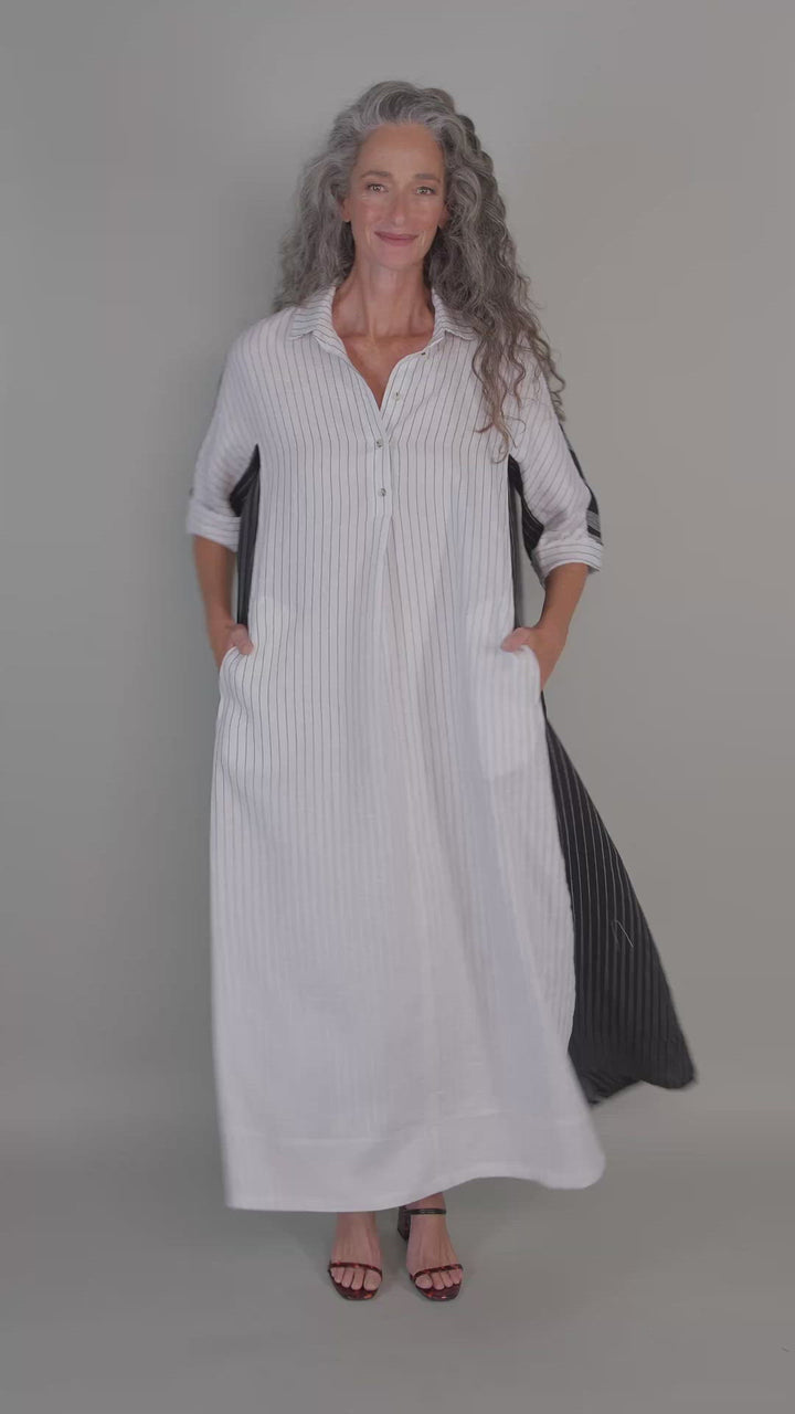 Melange Trapeze Maxi Dress, Multi