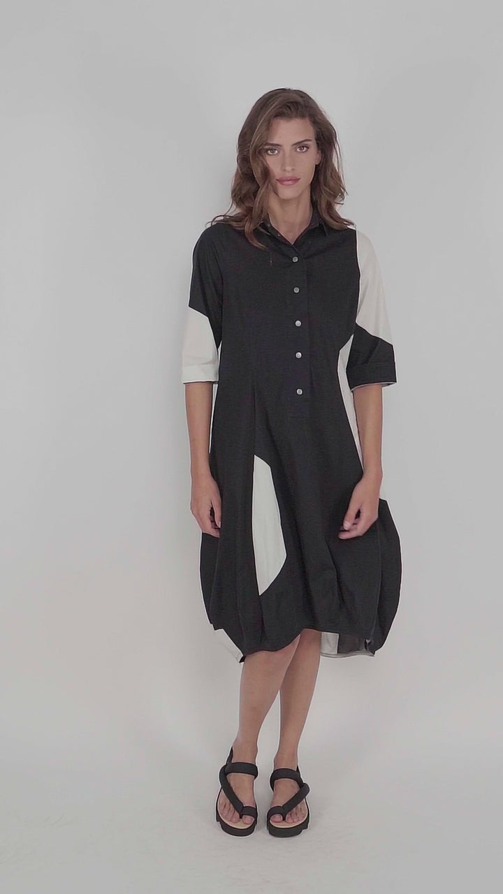 Urban Dawn Wonderful Dress, Black/white