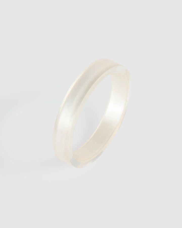 Minimalist Bangle Bracelet, Frost