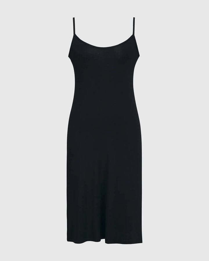 Essential Jersey Slip Dress, Black