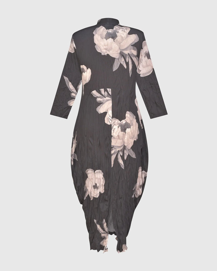 Harper Crinkle Cocoon Dress, Roses