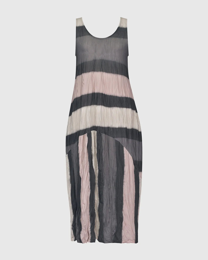 Charlie Crinkle Tank Dress, Stripe