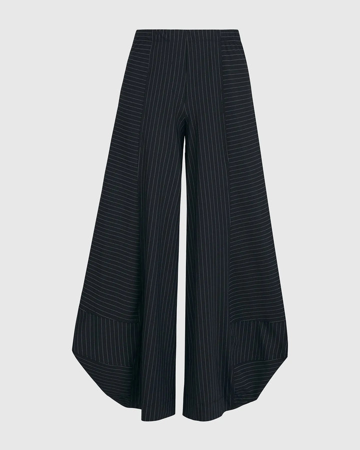 Tekbika Pinstripe Punto Pants, Black