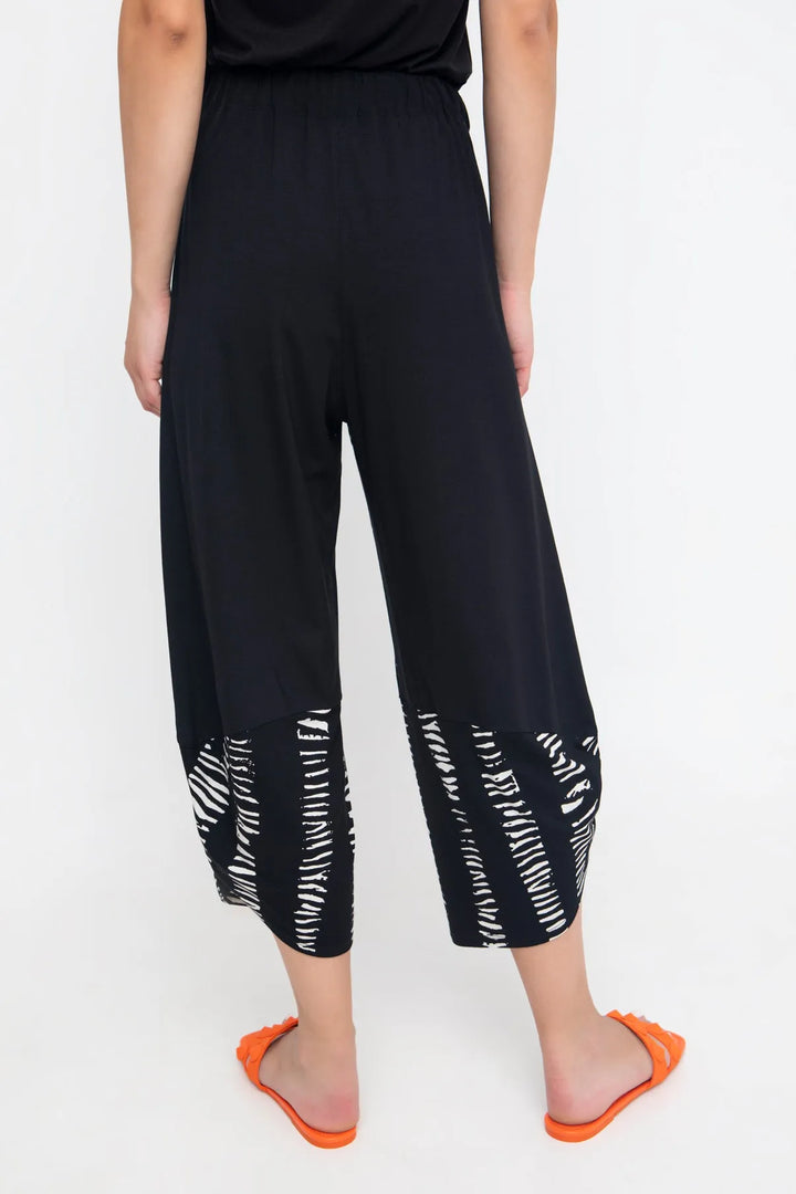 Ozai N Ku Bliss Crop Tulip Pants, Black