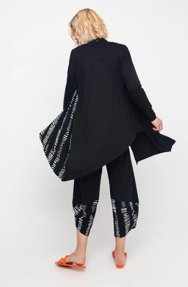 Ozai N Ku Bliss Crop Tulip Pants, Black