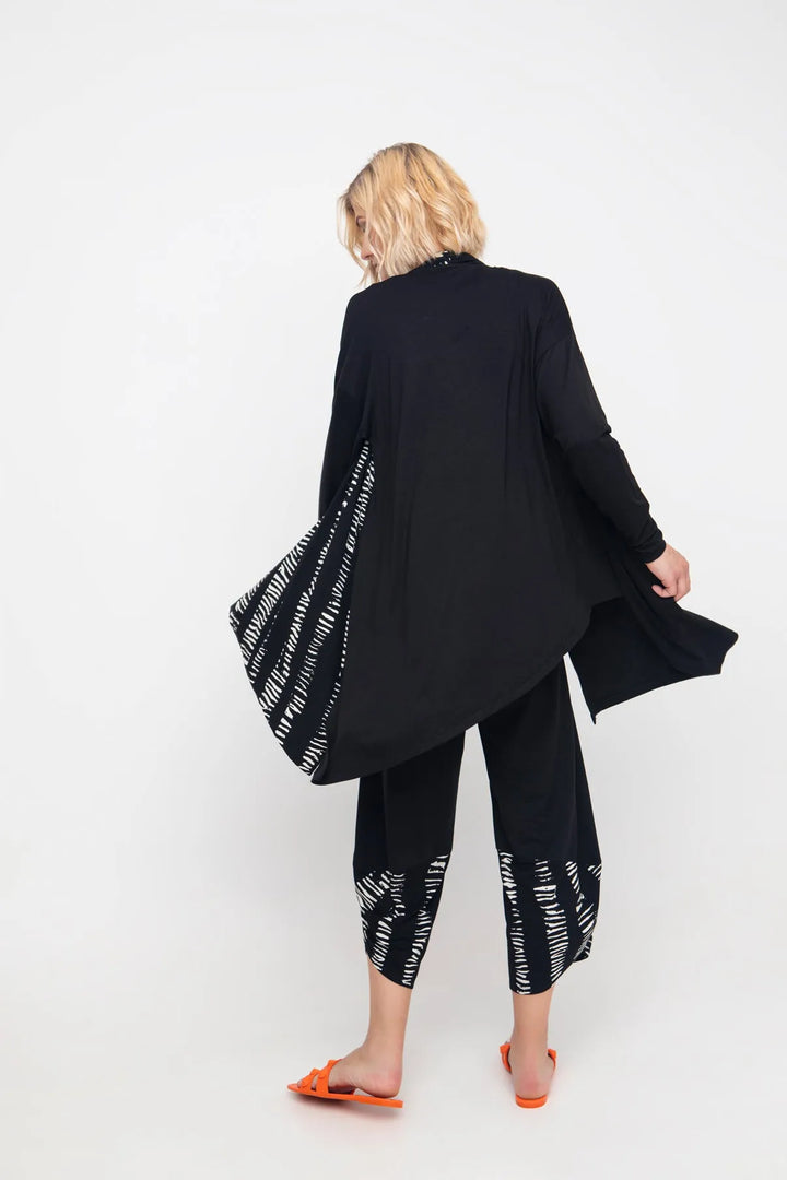 Ozai N Ku Bliss Open-Front Cardigan, Black