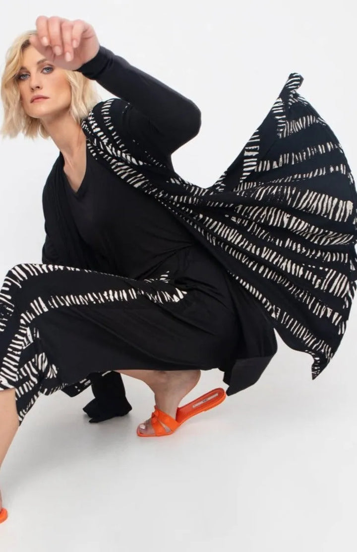 Ozai N Ku Bliss Open-Front Cardigan, Black