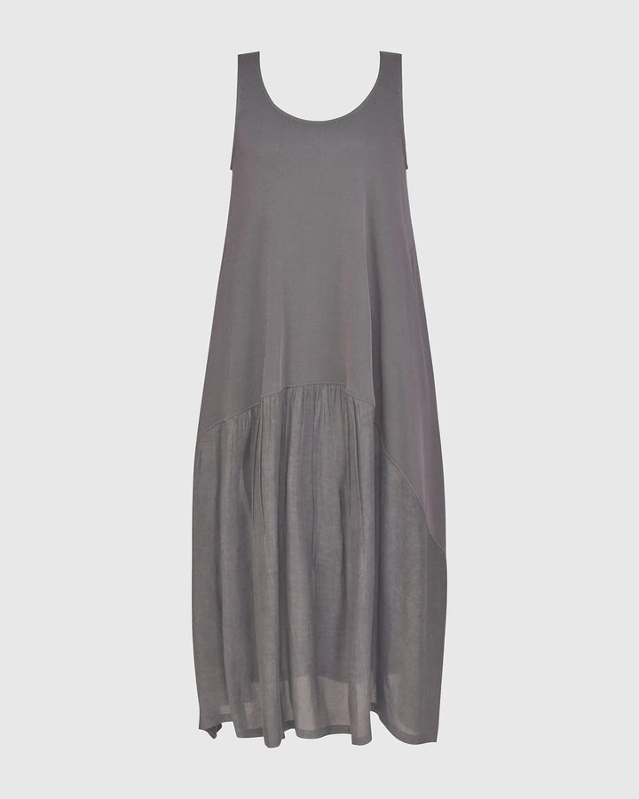 Dana Flow Tank Dress, Dove grey