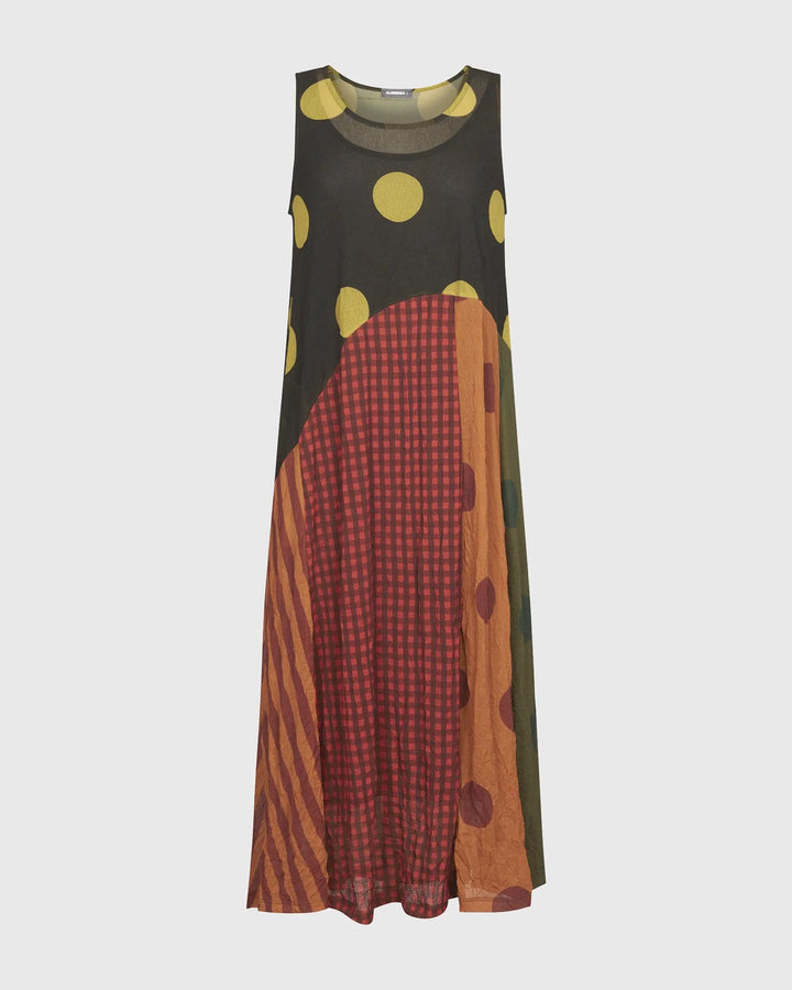 Molly Soft Tulle Sleeveless Maxi Dress, Mix