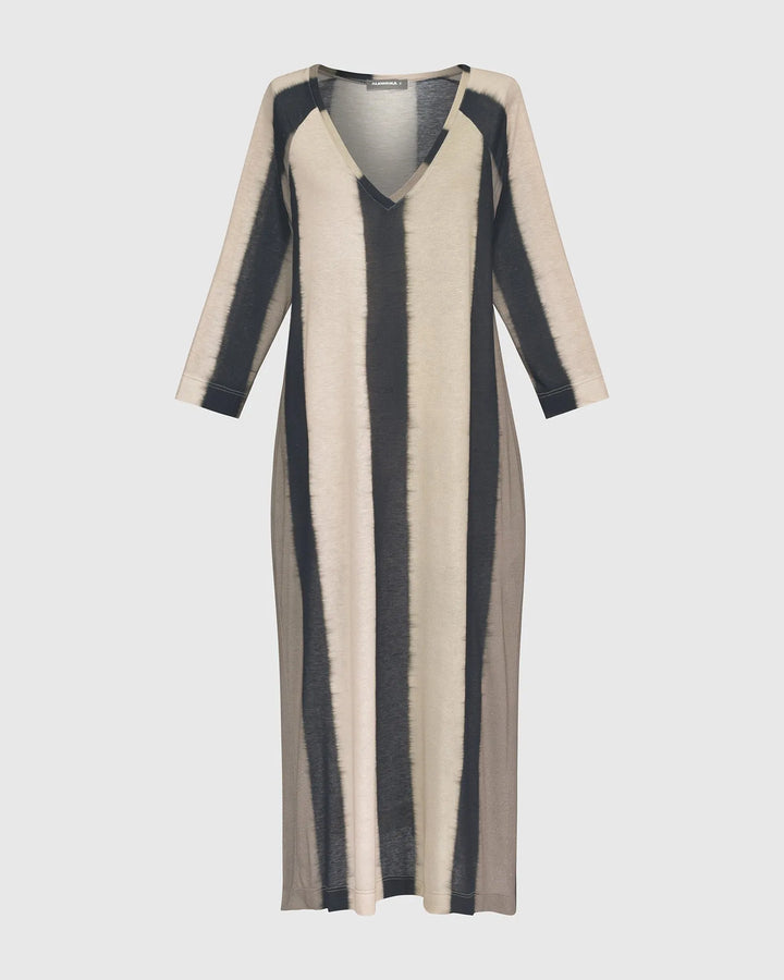 Get In Line Caftan Tunic Top, Stripes