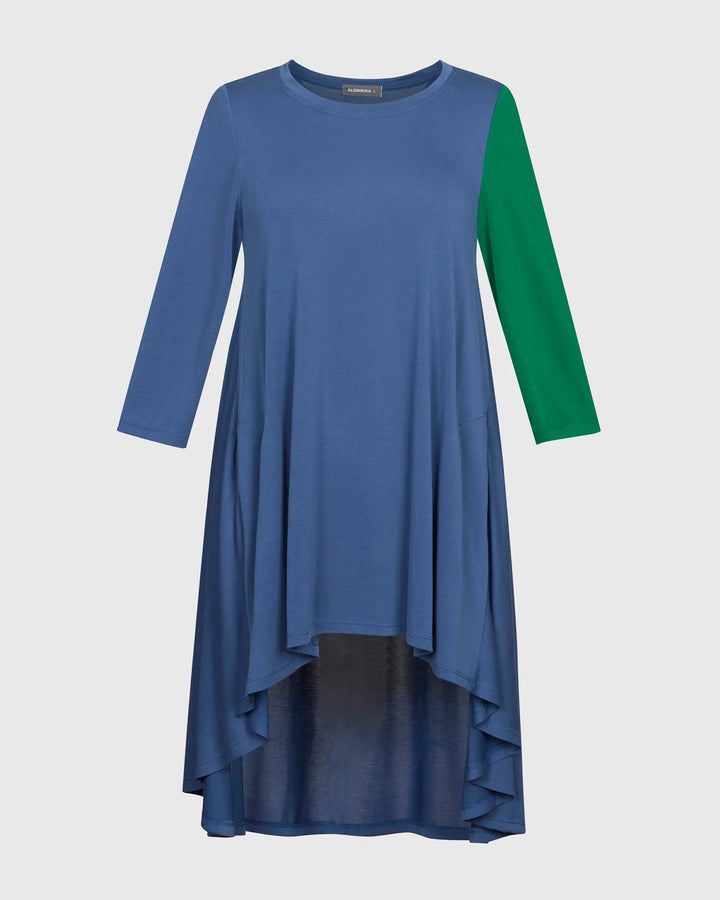 Fresh Colorblock Hi-Lo Tunic Top, Ocean