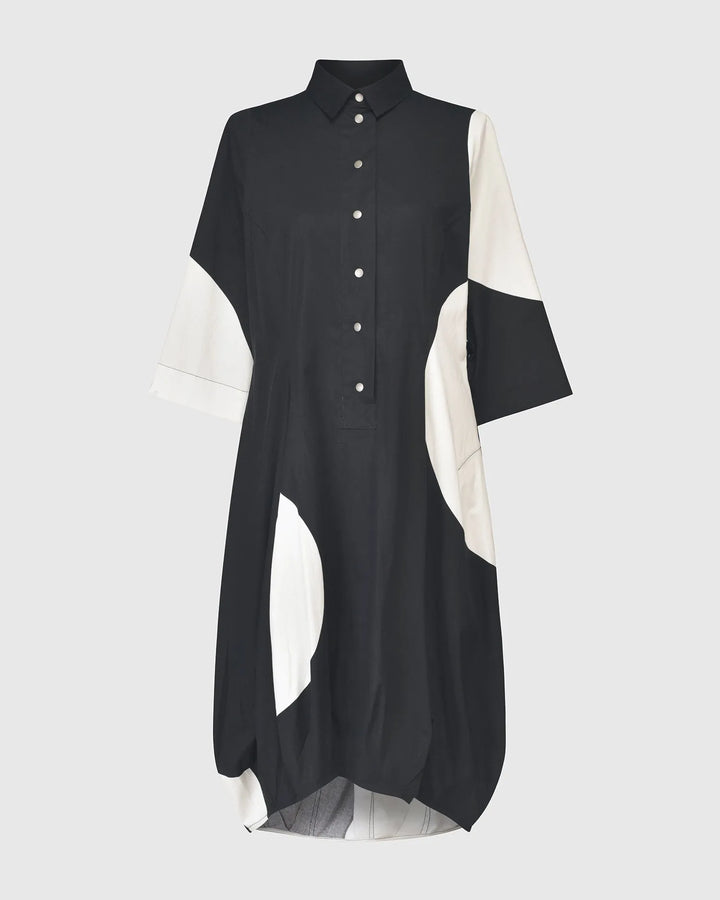 Urban Dawn Wonderful Dress, Black/white