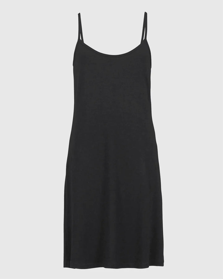 Essential Jersey Slip Dress, Black