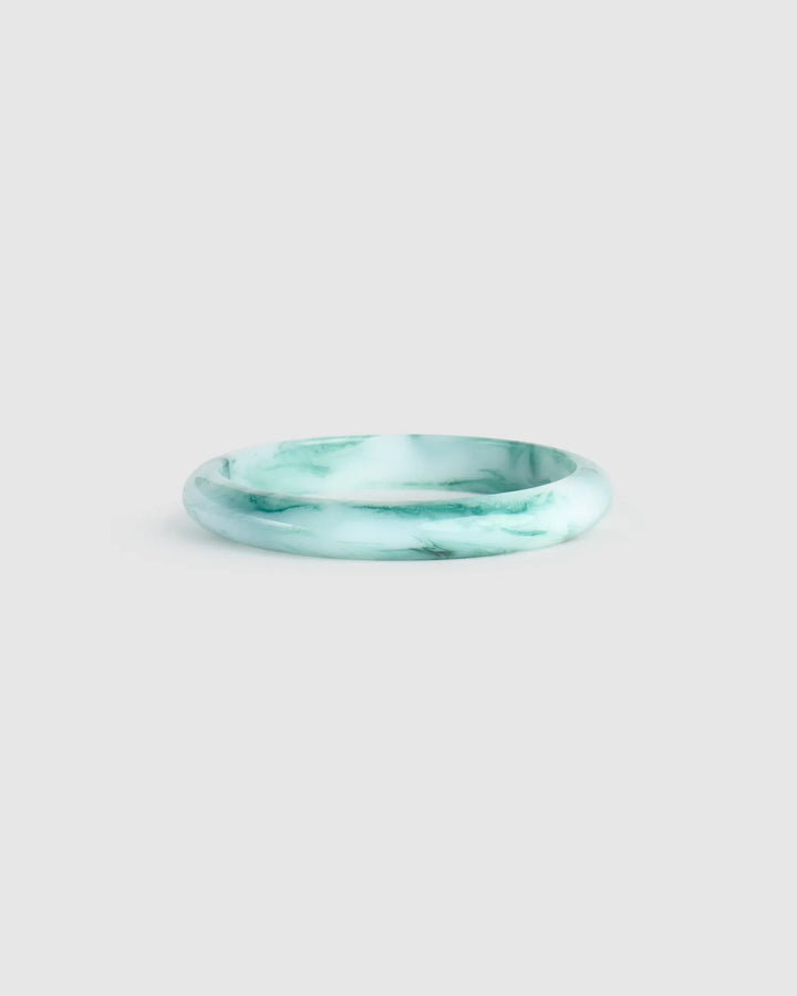 Rounded Bangle Bracelet, Jade