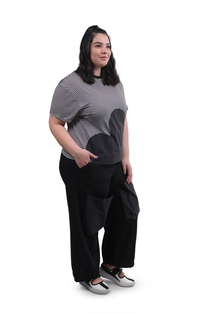 URBAN Heart Appliqué Stripe Tee