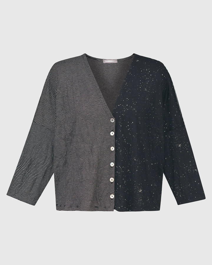 Sprinkle Crinkle Crop Cardy, Black