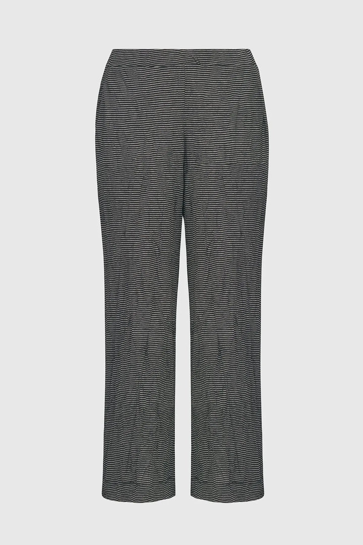 Black Crinkle Pants for older women